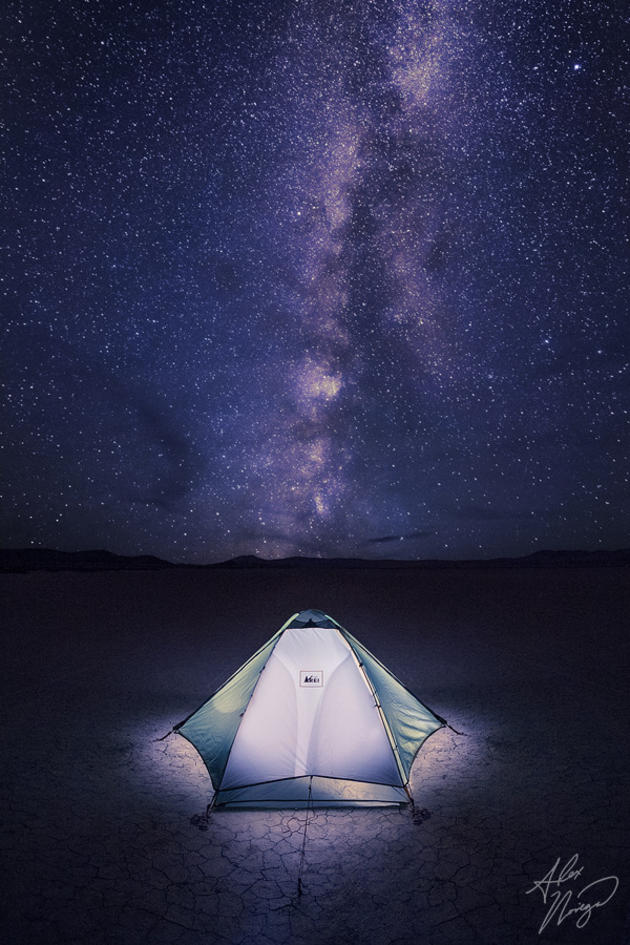 Oregon's Alvord desert, under the Milky Way
