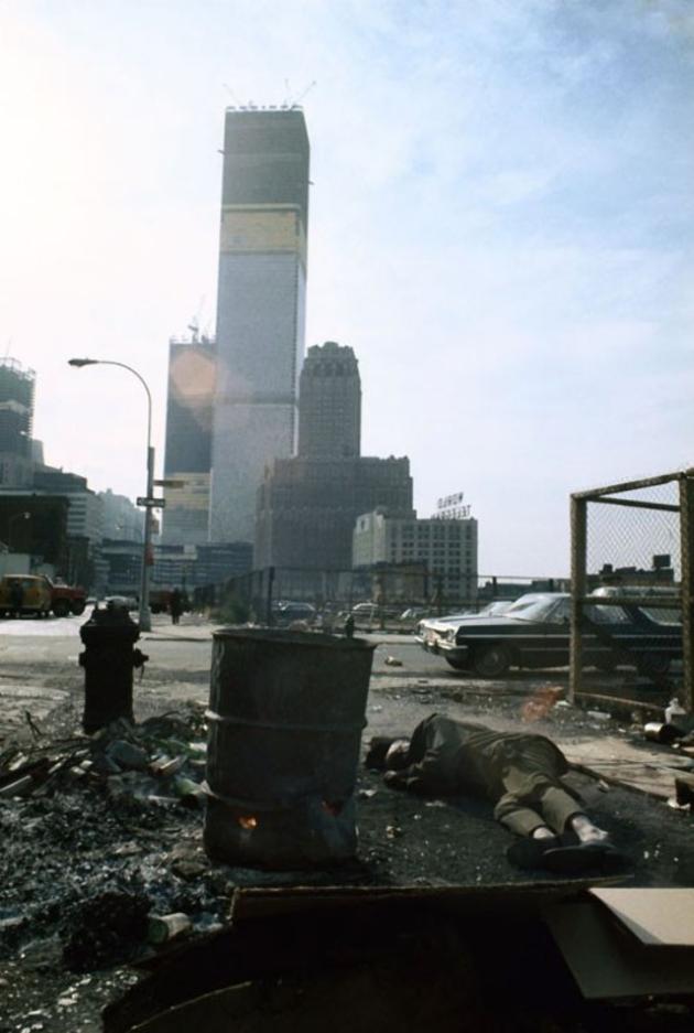 World Trade Center under construction, Manhattan, 1970.