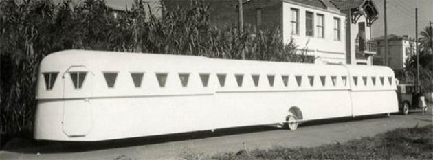 Extended trailer wagon in france invention