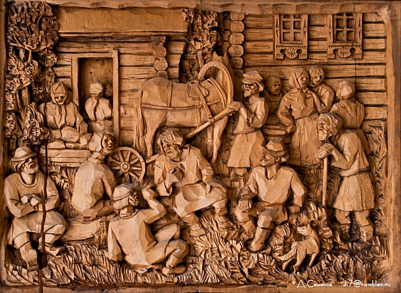 Wood Carving Art A russian wood carver's art i like to waste my time