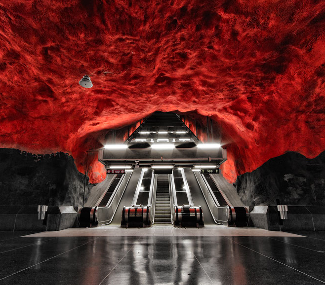 Stunning Stockholm Subway Stations [18 Pics]  I Like To 