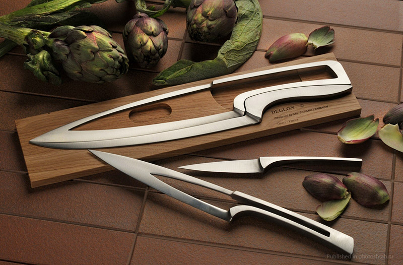 kitchen knives with design