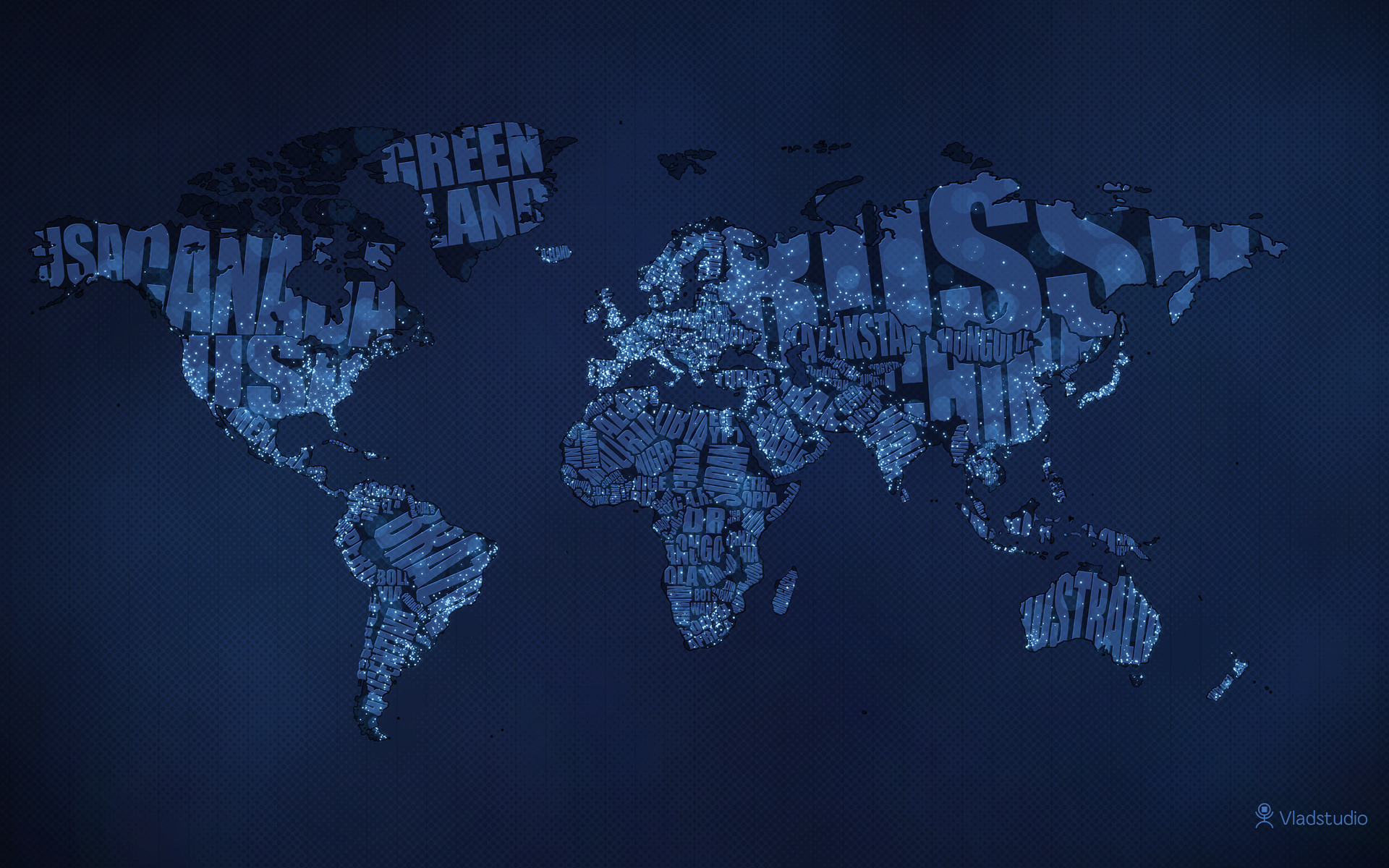Daily Wallpaper: Typographic World Map | I Like To Waste ...